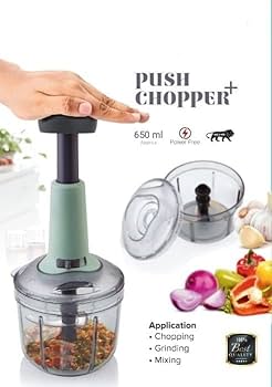 Food Chopper Steel Large Manual Hand-Press Vegetable Chopper